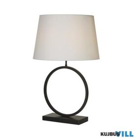   ALADDIN EU93101WH Elegant Table Lamp - Matt Black Metal With White Shade