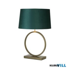   ALADDIN EU93102EM Elegant Table Lamp - Bronze Metal With Emerald Shade