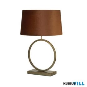   ALADDIN EU93102OR Elegant Table Lamp - Bronze Metal With Burnt Orange Shade