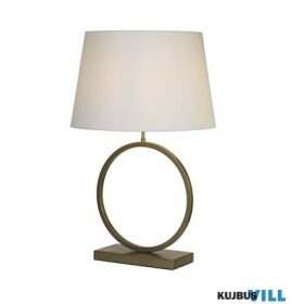   ALADDIN EU93102WH Elegant Table Lamp - Bronze Metal With White Shade