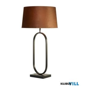   ALADDIN EU94101OR Modish Table Lamp - Matt Black Metal With Burnt Orange Shade
