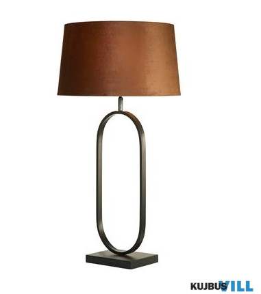 ALADDIN EU94101OR Modish Table Lamp - Matt Black Metal With Burnt Orange Shade