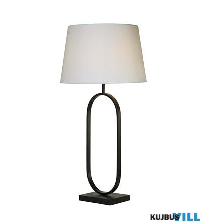 ALADDIN EU94101WH Modish Table Lamp - Matt Black Metal With White Shade