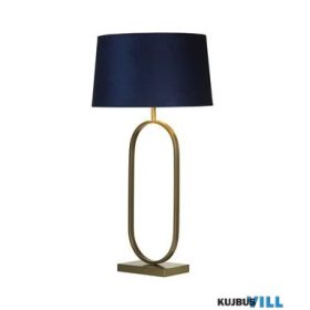   ALADDIN EU94102AZ Modish Table Lamp - Bronze Metal with Navy Shade
