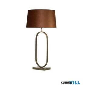   ALADDIN EU94102OR Modish Table Lamp - Bronze Metal with Burnt Orange Shade