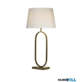   ALADDIN EU94102WH Modish Table Lamp - Bronze Metal with White Shade