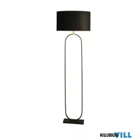  ALADDIN EU95101BK Modish Floor Lamp - Black Metal with Black Shade