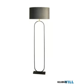   ALADDIN EU95101DGY Modish Floor Lamp - Black Metal with Dark Grey Shade