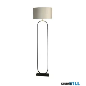   ALADDIN EU95101GY Modish Floor Lamp Black Metal with Light Grey Shade