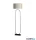 ALADDIN EU95101GY Modish Floor Lamp Black Metal with Light Grey Shade