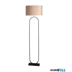   ALADDIN EU95101PI Modish Floor Lamp - Black Metal with Pink Shade