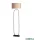 ALADDIN EU95101PI Modish Floor Lamp - Black Metal with Pink Shade