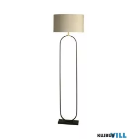   ALADDIN EU95101TA Modish Floor Lamp - Black Metal with Taupe Shade