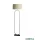ALADDIN EU95101TA Modish Floor Lamp - Black Metal with Taupe Shade