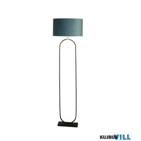   ALADDIN EU95101TE Modish Floor Lamp - Black Metal with Teal Shade