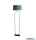ALADDIN EU95101TE Modish Floor Lamp - Black Metal with Teal Shade