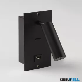   ALADDIN SH-VICLEDR-MB Victoria LED Fali lámpa, 1W 3000k, with USB, Matt Black