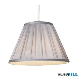 ALADDIN SO701934 Raye Taper Pleat Silk Shade 30Cm Silver