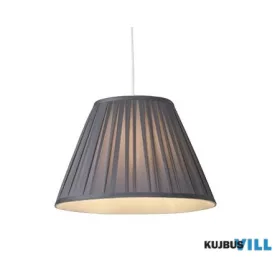 ALADDIN SO701936 Raye Taper Pleatsilk Shade 40Cm Charcoal