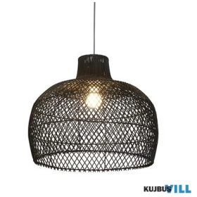 ALADDIN SO701958 Large Bell Shade - Black Rattan 50Cm