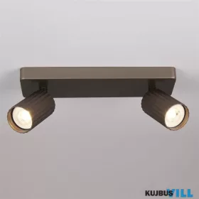 ALADDIN SP-ANN2-BZ Anna Twin GU10 Fluted Spot lámpa, Bronze