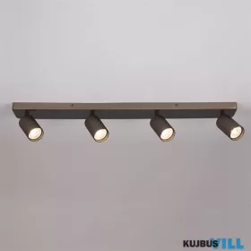 ALADDIN SP-ANN4-BZ Anna 4 Bar GU10 Fluted Spotlight, Bronze