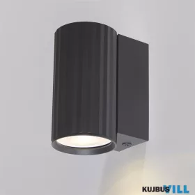   ALADDIN WL-ANN1-B Anna GU10 Fluted Wall Light, Sand Black Fali lámpa