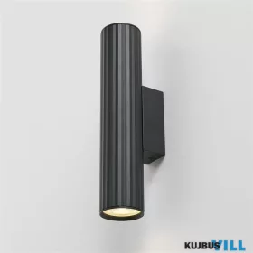   ALADDIN WL-ANN2-B Anna GU10 Fluted Up & Down Wall Light, Sand Black Fali lámpa