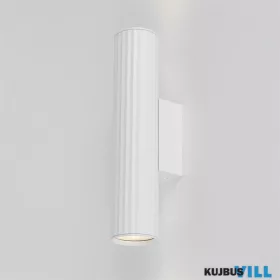  ALADDIN WL-ANN2-W Anna GU10 Fluted Up & Down Wall Light, Sand White Fali lámpa