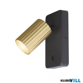   ALADDIN WL-ANNR-GO Anna Reader Fali Olvasó lámpa, GU10 Spotlght, Fluted Gold