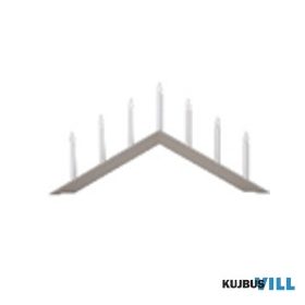 EGLO 219-96 Aszt.gyertyt.E10 7x3W bézs.69x36cm