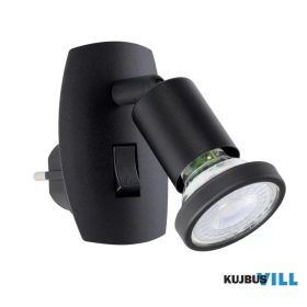 EGLO 300911 STECKDOSENSPOT/1 SCHWARZ 'PARRINI'