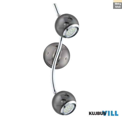 EGLO 31006 BIMEDA Szpot 2xGU10 3W LED n.nero/kr Bimeda