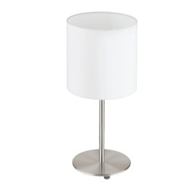 EGLO 31594 Text. asztali E27 60W fehér Pasteri