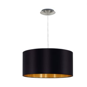 EGLO 31599 Text.függ E27 60W 38cm fekete Maserlo