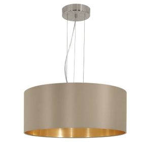 EGLO 31607 Text.függ E27 3x60W 53cm szbar Maserlo