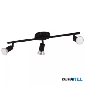 EGLO 32431 LEDfali/menny GU10 3x3Wfekete Buzz-Led