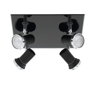 EGLO 33678 LEDmenny.GU10 4x3,3WIP44fekete TAMARA1