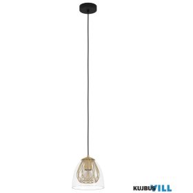 EGLO 390037 Függ.1xE27 fk/szcs.s.réz/átl. Jazminia