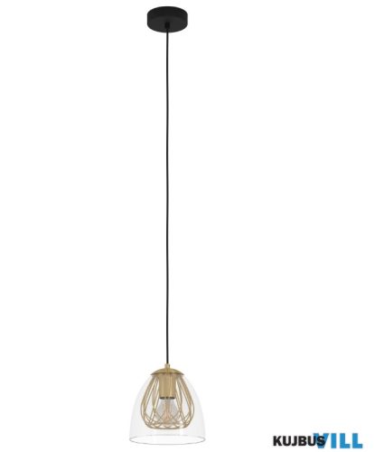 EGLO 390037 Függ.1xE27 fk/szcs.s.réz/átl. Jazminia