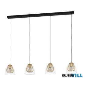 EGLO 390038 Függ.4xE27 fk/szcs.s.réz/átl. Jazminia