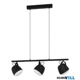 EGLO 390046 Függeszték E27 3x28W fekete Upanema