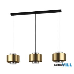 EGLO 390067 Függeszték E27 3x40W arany/átl Duglia