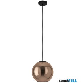 EGLO 390089 Függ.E27 1x40W 30cm fekete/réz Cordoba