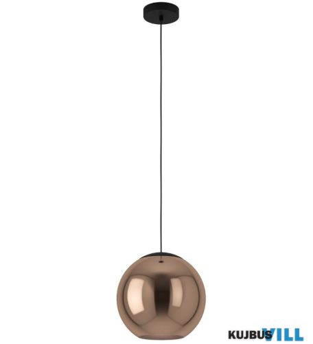 EGLO 390089 Függ.E27 1x40W 30cm fekete/réz Cordoba