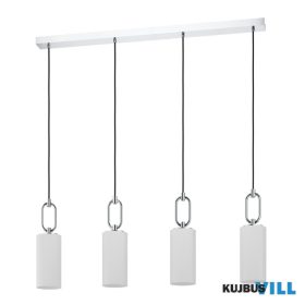 EGLO 390129 Függeszték 4xE27 króm/fehér Majana