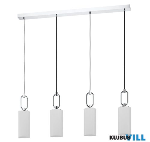 EGLO 390129 Függeszték 4xE27 króm/fehér Majana