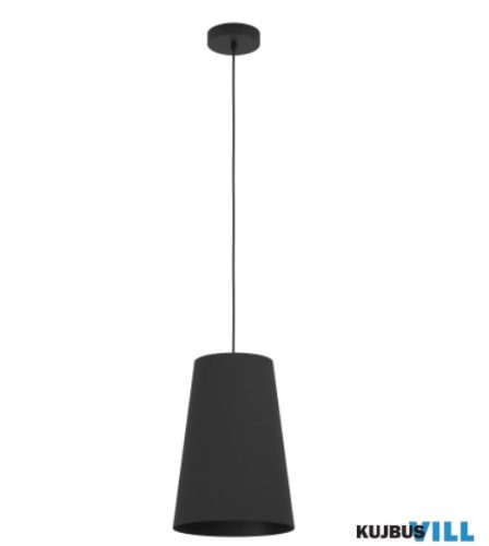 EGLO 390132 Függeszték 1xE27 fekete Petrosa