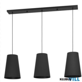 EGLO 390133 Függeszték 3xE27 fekete Petrosa