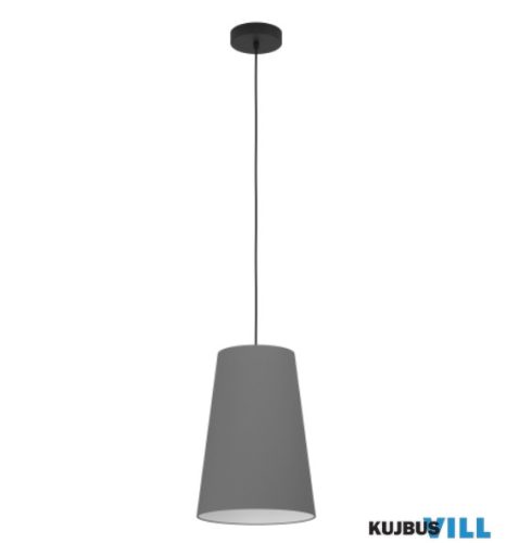 EGLO 390135 Függeszték 1xE27 fekete/szürke Petrosa